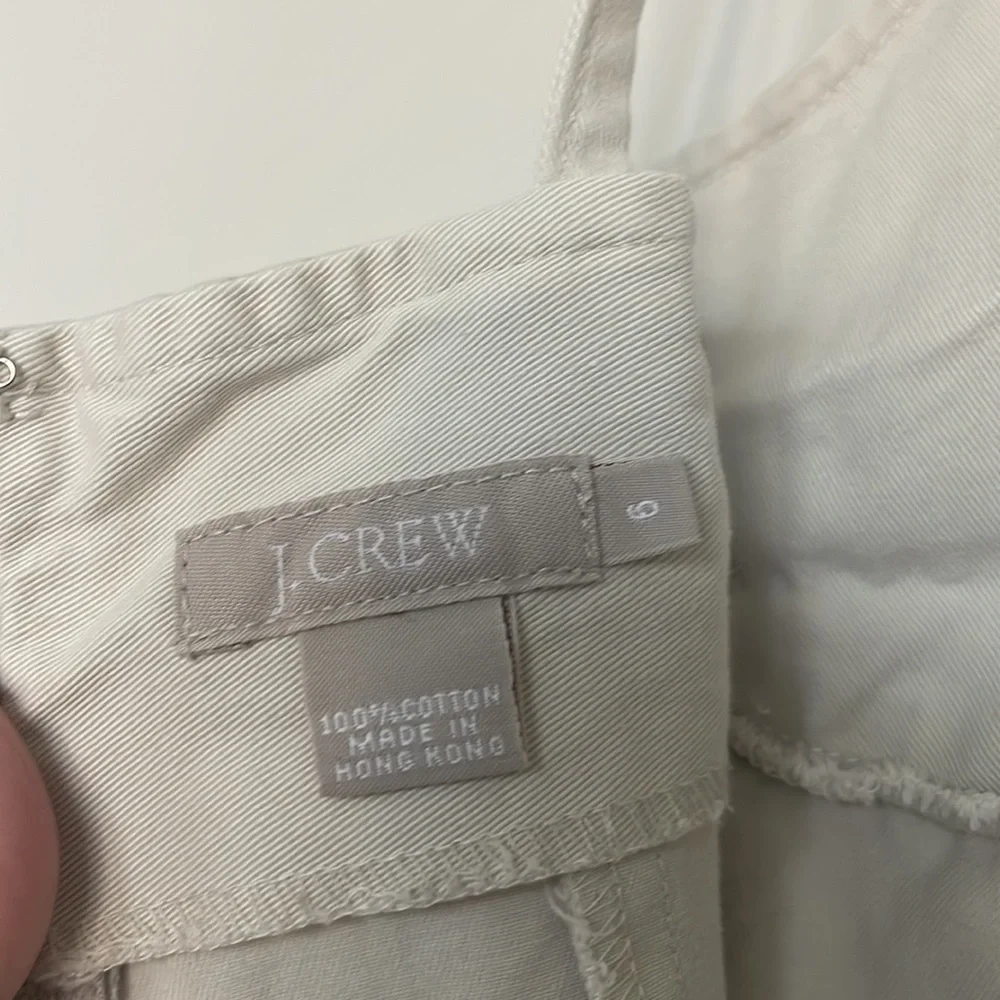J. Crew Khaki Cream Mini Dress Sz 6